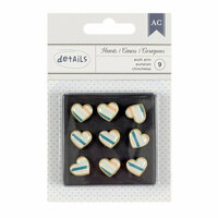 American Crafts - Push Pins - Stripe Heart