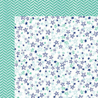 American Crafts - Better Together Collection - 12 x 12 Double Sided Paper - Stars and Stripes
