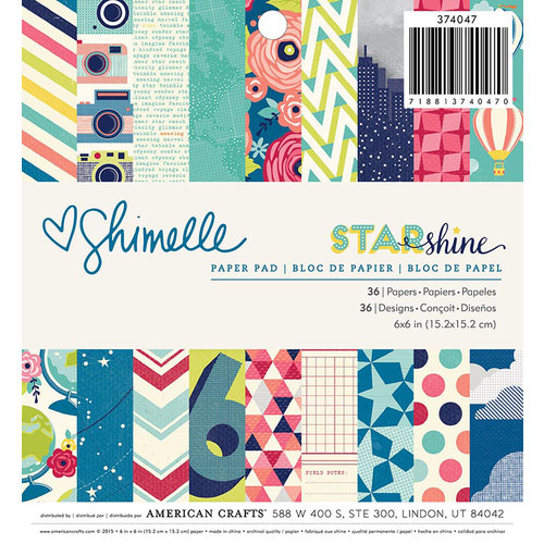 American Crafts - Starshine Collection - 6 x 6 Paper Pad