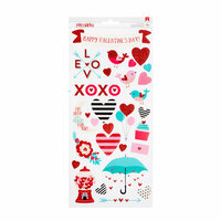 American Crafts - Valentines 2017 Collection - Cardstock Stickers - Accents and Phrases - Two