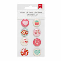 American Crafts - Valentines 2017 Collection - Mini Flair Stickers