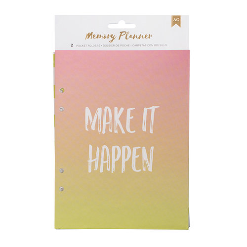 American Crafts - Memory Planner Collection - Pocket Folders