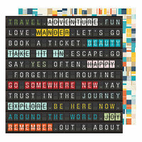 American Crafts - Go Now Go Collection - 12 x 12 Double Sided Paper - Arrival