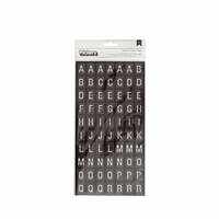 American Crafts - Go Now Go Collection - Thickers - Alpha - Departure - Black