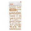 American Crafts - Go Now Go Collection - Thickers - Let's Go - Copper