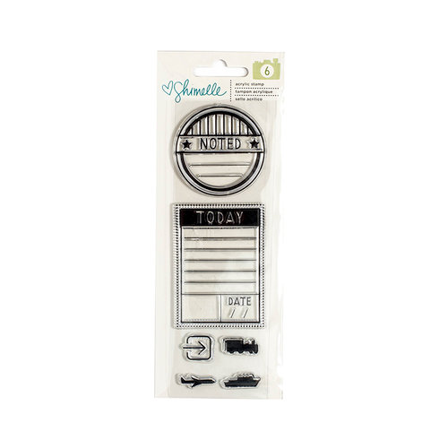 American Crafts - Go Now Go Collection - Clear Acrylic Stamps