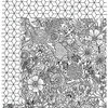 American Crafts - Adult Coloring Collection - 12 x 12 Double Sided Paper - Floral