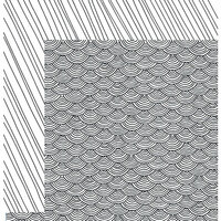American Crafts - Adult Coloring Collection - 12 x 12 Double Sided Paper - Scallop