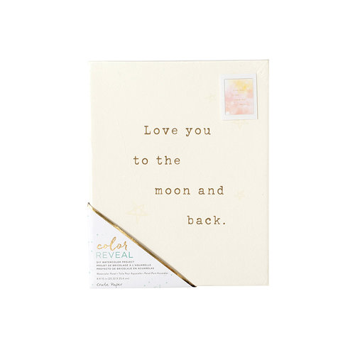 Crate Paper - Color Reveal Collection - Watercolor Panel - 8 x 10 - Love You To