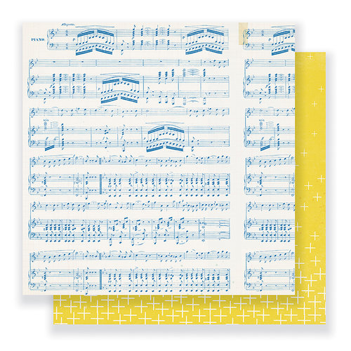 Crate Paper - Gather Collection - 12 x 12 Double Sided Paper - Melody