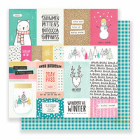 Crate Paper - Snow and Cocoa Collection - 12 x 12 Double Sided Paper - Hot Cocoa