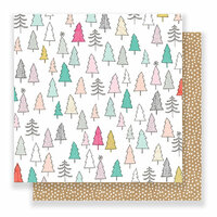 Crate Paper - Snow and Cocoa Collection - 12 x 12 Double Sided Paper - Joy