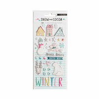 Crate Paper - Snow and Cocoa Collection - Puffy Stickers