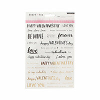 Crate Paper - Heart Day Collection - Cardstock Stickers - Phrases