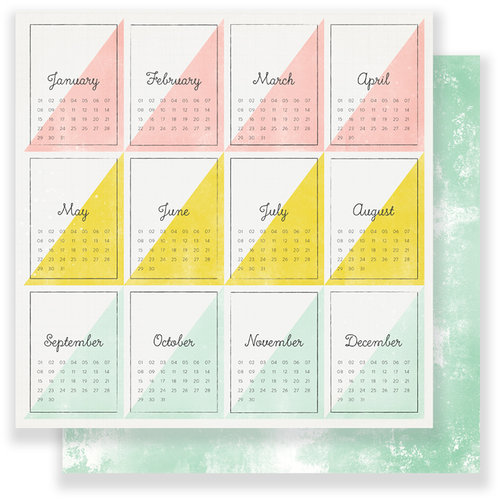 Crate Paper - Chasing Dreams Collection - 12 x 12 Double Sided Paper - Moment