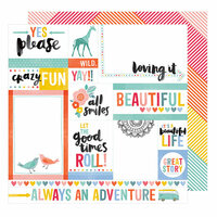 American Crafts - Oh Happy Life Collection - 12 x 12 Double Sided Paper - Yes Please