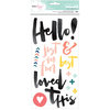 American Crafts - Saturday Collection - Thickers - Hello - Multicolor