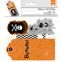 American Crafts - Halloween Collection - Kits - Tags - Beware