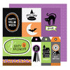 American Crafts - Halloween Collection - 12 x 12 Double Sided Paper - Jeepers Creepers