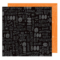 American Crafts - Halloween Collection - 12 x 12 Double Sided Paper - Spooktacular