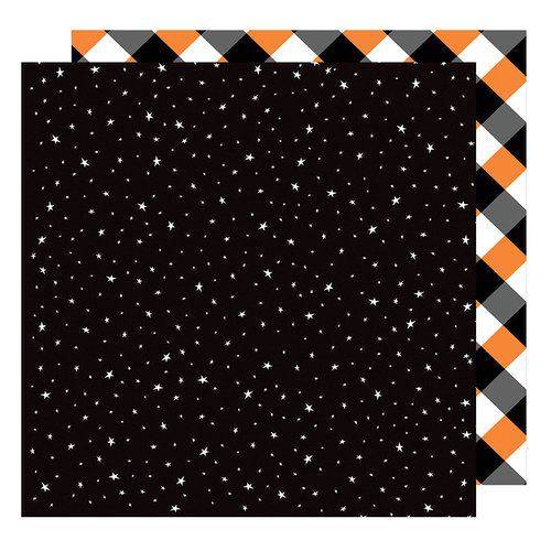 American Crafts - Halloween Collection - 12 x 12 Double Sided Paper - Starry Night