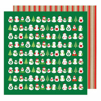 American Crafts - All Wrapped Up Collection - Christmas - 12 x 12 Double Sided Paper - Snowmen