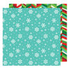 American Crafts - All Wrapped Up Collection - Christmas - 12 x 12 Double Sided Paper - Snowflakes