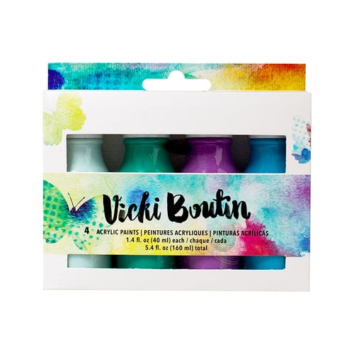 American Crafts - Vicki Boutin - Mixed Media - Acrylic Paint - Set 2