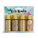 American Crafts - Mixed Media Collection - Mixology - Mica Flakes, Glitter, Glass Glitter and Embossing Powder - Gold