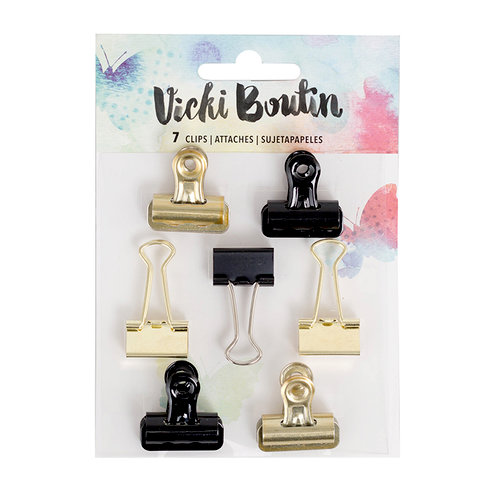American Crafts - Mixed Media Collection - Bulldog and Binder Clips