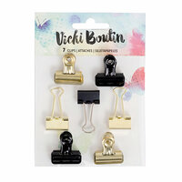 American Crafts - Mixed Media Collection - Bulldog and Binder Clips