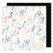 American Crafts - Lovely Day Collection - 12 x 12 Double Sided Paper - Counting Up