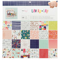 American Crafts - Lovely Day Collection - 12 x 12 Paper Pad