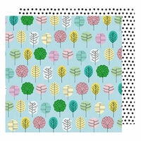 American Crafts - Little By Little Collection - 12 x 12 Double Sided Paper - Grow Happy
