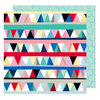 American Crafts - Little By Little Collection - 12 x 12 Double Sided Paper - Higgledy Piggledy