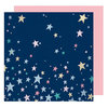 American Crafts - Little By Little Collection - 12 x 12 Double Sided Paper - Shine Bright