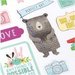 American Crafts - Little By Little Collection - Cardstock Sticker Book