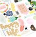 American Crafts - Little By Little Collection - Cardstock Stickers with Foil Accents