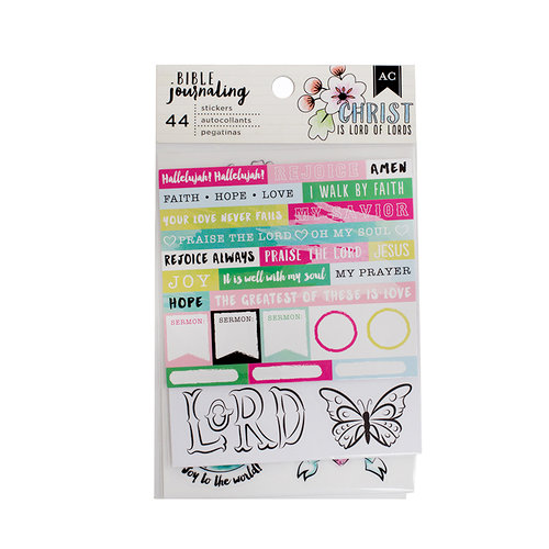 American Crafts - Bible Journaling Collection - Cardstock Stickers - Watercolor