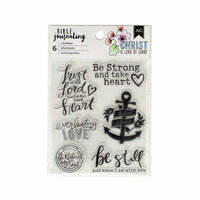 American Crafts - Bible Journaling Collection - Clear Acrylic Stamps - Trust In The Lord