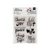 American Crafts - Bible Journaling Collection - Clear Acrylic Stamps - Shield