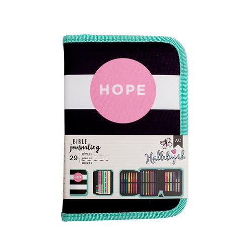 American Crafts - Bible Journaling Collection - Bible Journal Pouch - Hope - Kit
