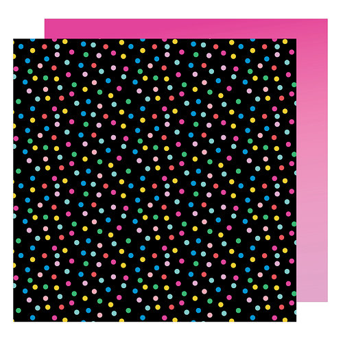 American Crafts - On A Whim Collection - 12 x 12 Double Sided Paper - Confetti