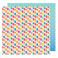 American Crafts - On A Whim Collection - 12 x 12 Double Sided Paper - Keep Your Cool