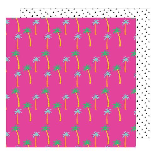 American Crafts - On A Whim Collection - 12 x 12 Double Sided Paper - Paradise