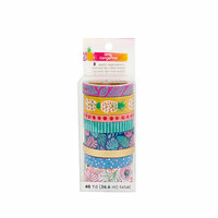 American Crafts - On A Whim Collection - Washi Tape Pack with Foil Accents