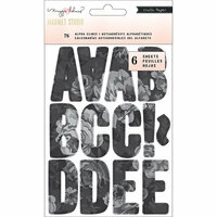 Crate Paper - Magnet Studio Collection - Alpha Clings - Black