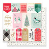 Crate Paper - Falala Collection - Christmas - 12 x 12 Double Sided Paper - Greetings