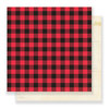 Crate Paper - Falala Collection - Christmas - 12 x 12 Double Sided Paper - Fireside