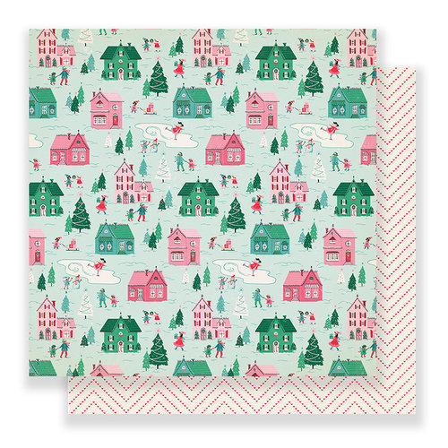 Crate Paper - Falala Collection - Christmas - 12 x 12 Double Sided Paper - Wonderland